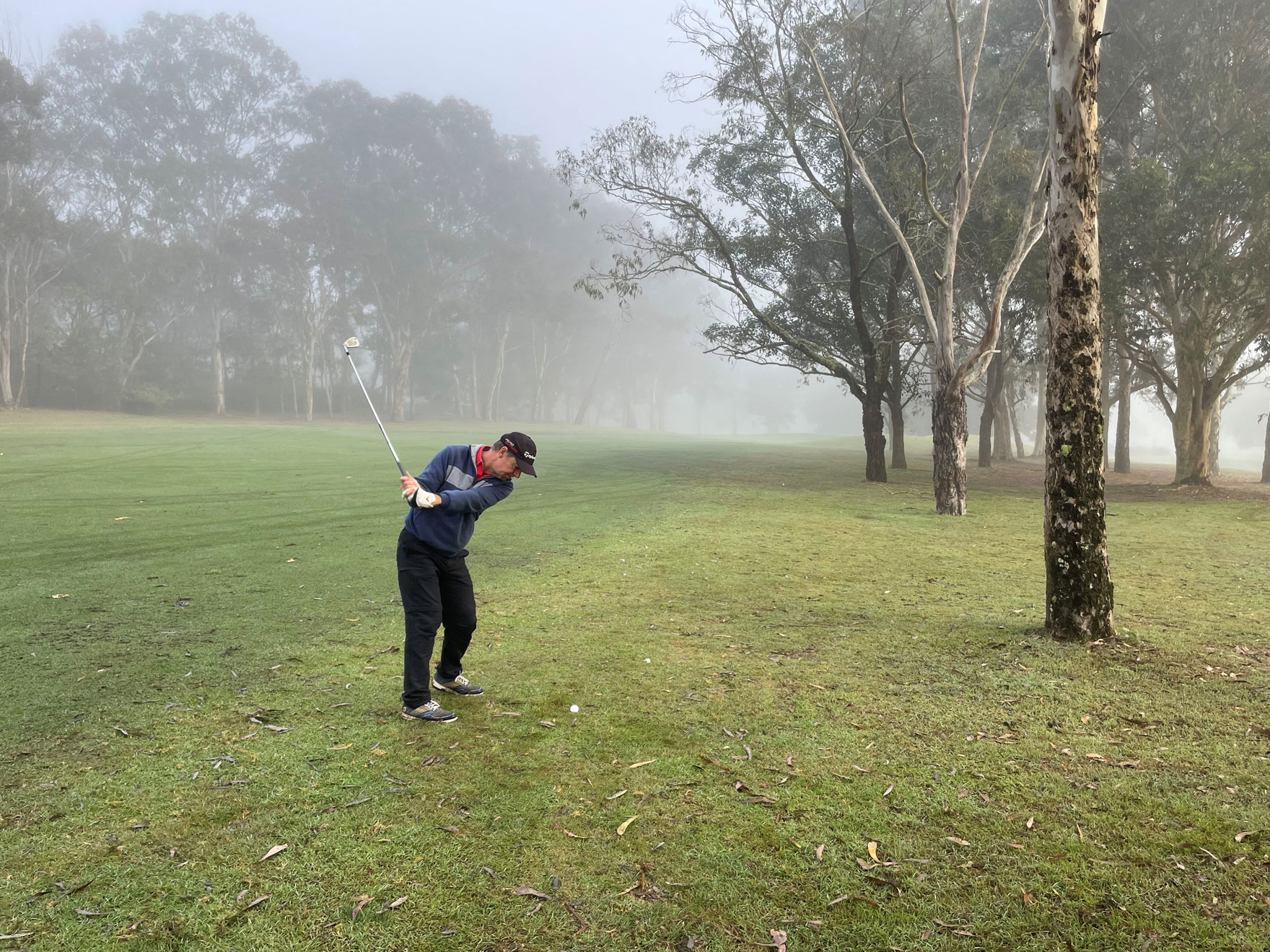 Dirk playing golf